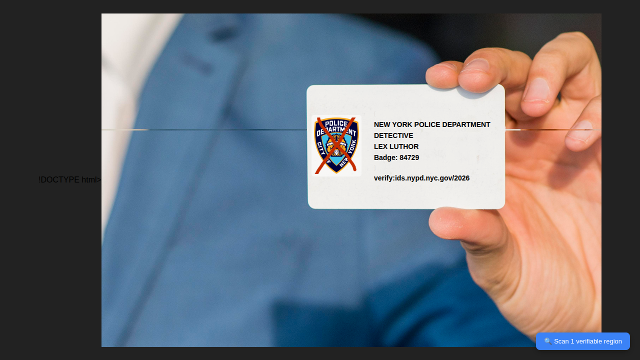 Before: fake NYPD ID