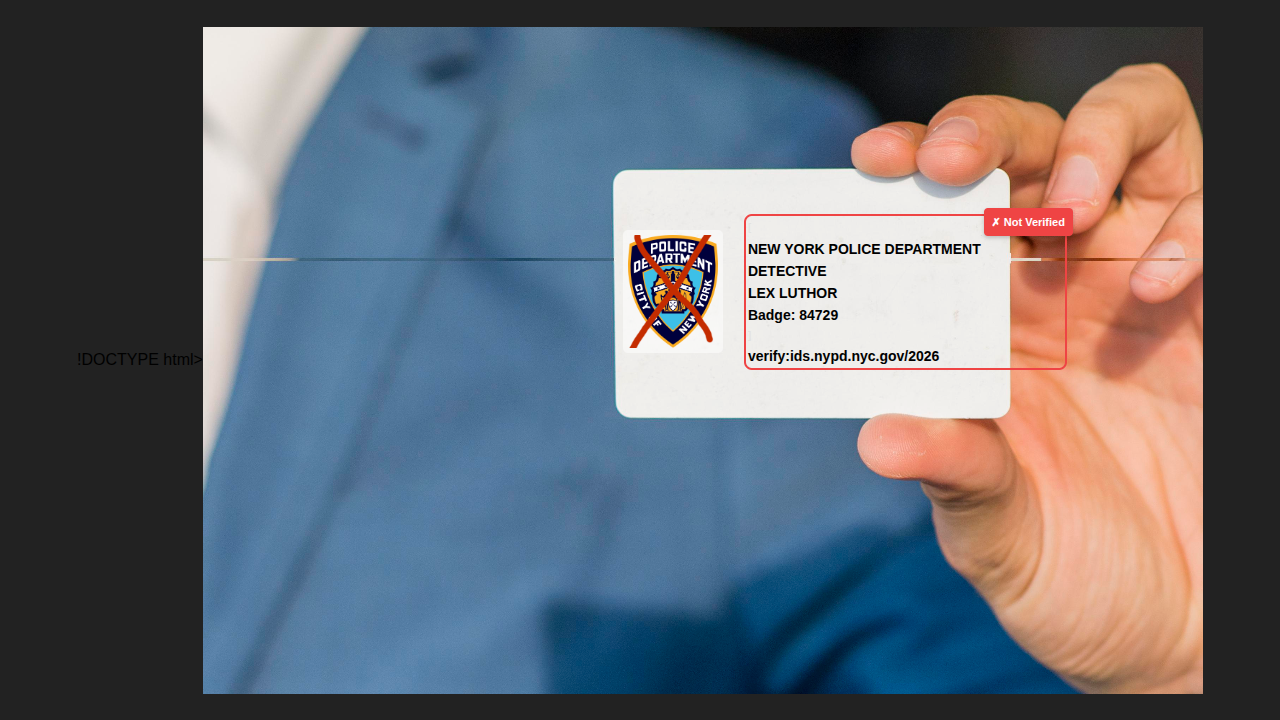 After: not verified banner