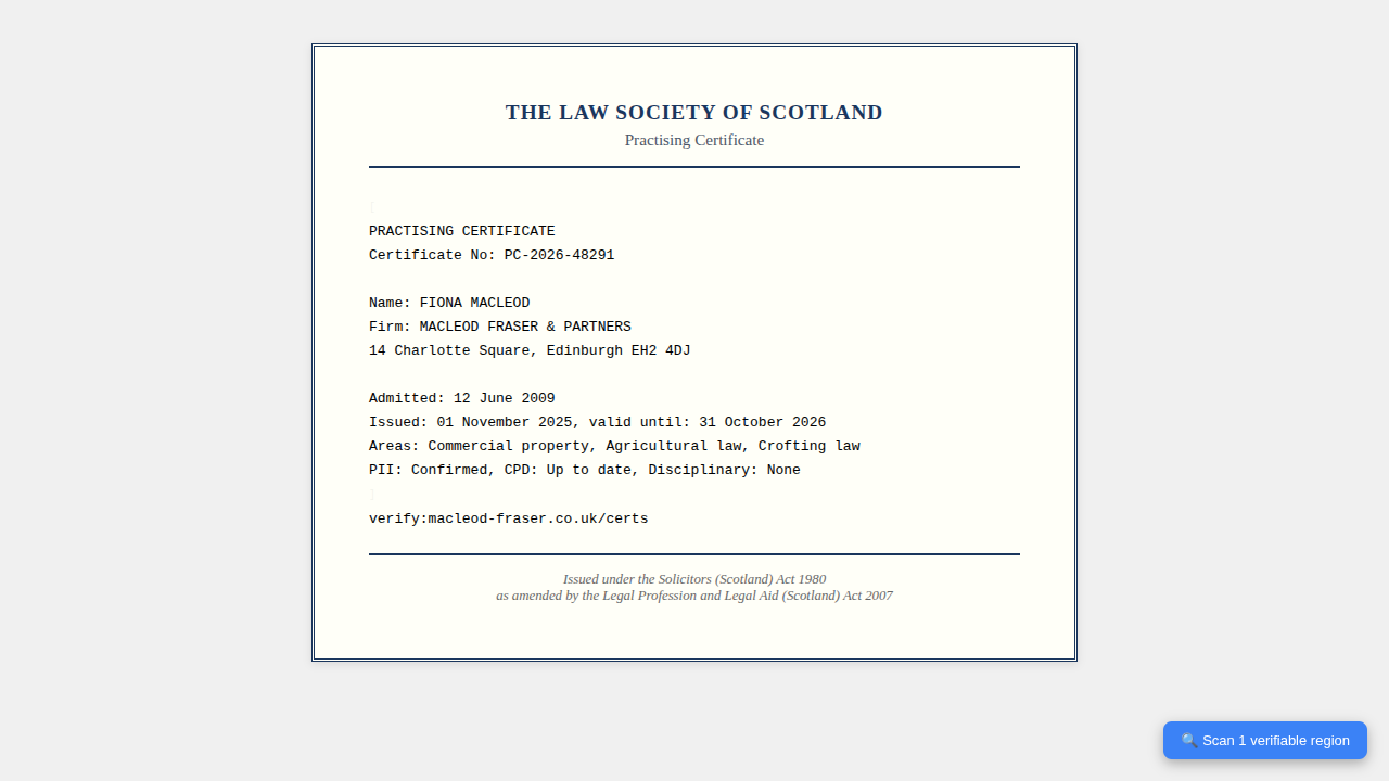 Before: practising certificate